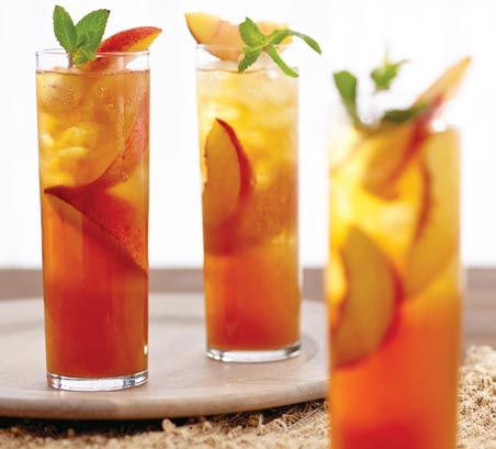 Peach Ginger Iced Tea