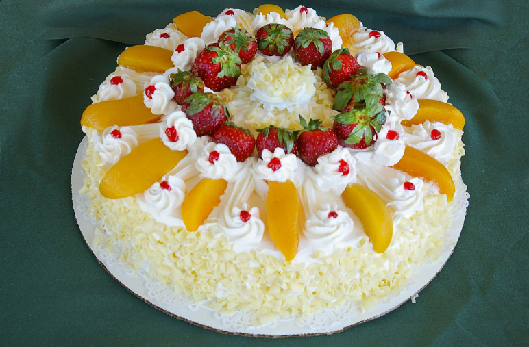 Strawberry Peach Cake